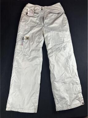 🏔️❄️ Kemper Ski Snowboard Pants Cream Waterproof Winter L ❄️🏔️